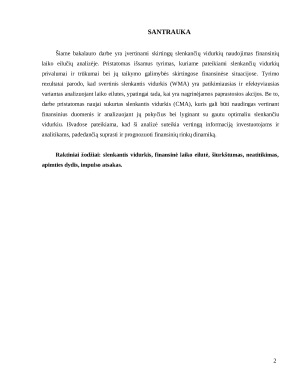 Slenkančių vidurkių tyrimas finansinėse laiko eilutėse. Paveikslėlis 2