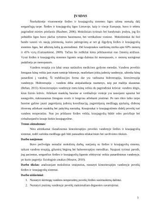 KINEZITERAPIJOS VANDENYJE POVEIKIS ŠIRDIES IR KRAUJAGYSLIŲ SISTEMAI. STRAIPSNIŲ APŽVALGA. Paveikslėlis 5