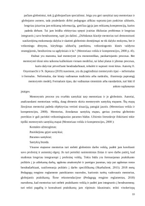 MENTORYSTĖ PRADEDANČIŲJŲ MUZIKOS MOKYTOJŲ PROFESINĖJE VEIKLOJE. Paveikslėlis 10