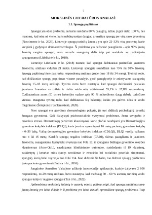 DARSONVALIO PROCEDŪRŲ IR KOSMETIKOS SU ARBATMEDŽIU POVEIKIS SPUOGAIS PAVEIKTAI NUGAROS ODAI. Paveikslėlis 7