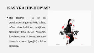 Hip – Hop šokis. Paveikslėlis 2