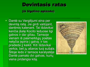 DANTĖ ALIGJERIS ,,DIEVIŠKOJI KOMEDIJA’’. Mokomoji medž. Paveikslėlis 3