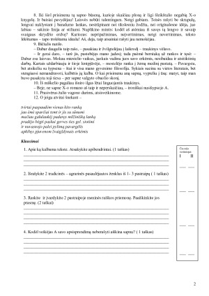 TEKSTO SUVOKIMO UŽDUOTIS. Paveikslėlis 2