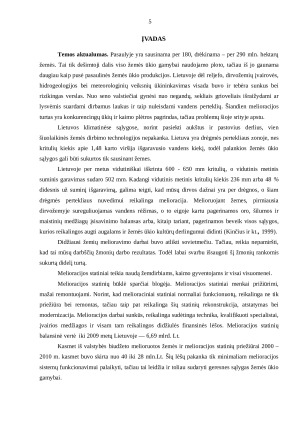 MELIORUOTŲ ŽEMIŲ KĖDAINIŲ SAVIVALDYBĖJE BŪKLĖ. Paveikslėlis 5