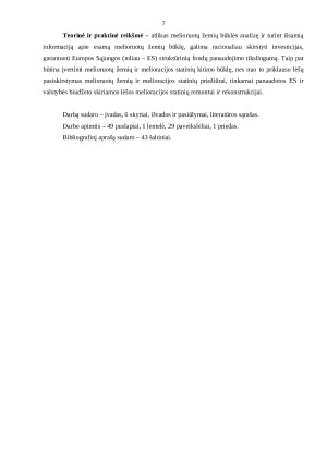 MELIORUOTŲ ŽEMIŲ KĖDAINIŲ SAVIVALDYBĖJE BŪKLĖ. Paveikslėlis 7