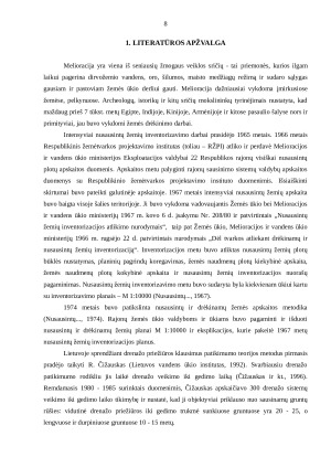 MELIORUOTŲ ŽEMIŲ KĖDAINIŲ SAVIVALDYBĖJE BŪKLĖ. Paveikslėlis 8