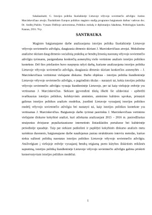 ISTORIJOS POLITIKA ŠIUOLAIKINĖJE LIETUVOJE VĖLYVOJO SOVIETMEČIO ATŽVILGIU JUSTINO MARCINKEVIČIAUS ATVEJIS. Paveikslėlis 3
