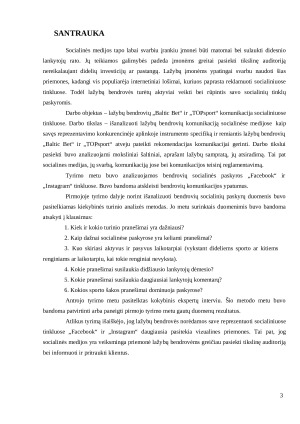 LAŽYBŲ BENDROVIŲ KOMUNIKACIJOS ANALIZĖ SOCIALINĖSE MEDIJOSE „BALTIC BET“ IR „TOP SPORT“ ORGANIZACIJŲ ATVEJAI. Paveikslėlis 3
