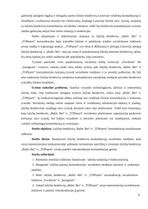 LAŽYBŲ BENDROVIŲ KOMUNIKACIJOS ANALIZĖ SOCIALINĖSE MEDIJOSE „BALTIC BET“ IR „TOP SPORT“ ORGANIZACIJŲ ATVEJAI. Paveikslėlis 8