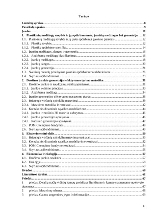 Plastikui apdirbti skirto drožimo įrankio geometrijos tyrimas. Paveikslėlis 4