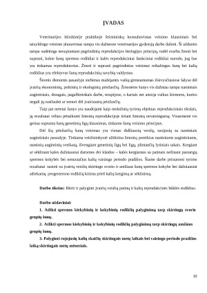 Įvairių veislių šunų apvaisinimo kriterijų tyrimas ir vertinimas. Paveikslėlis 10