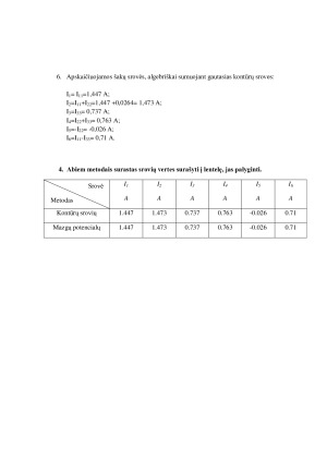 Nuolatinės srovės tiesinės elektros grandinės skaičiavimas. Namų darbas. Paveikslėlis 8
