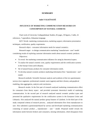 RINKODAROS KOMUNIKACIJOS PRIEMONIŲ POVEIKIS NATŪRALIŲ KOSMETIKOS PRODUKTŲ VARTOJIMUI. Paveikslėlis 4