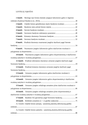 SURENKAMOJO GELŽBETONIO SIENŲ VERTIKALIOS JUNGTIES ELGSENOS ANALIZĖ. Paveikslėlis 8