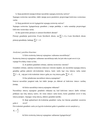 Nuoseklusis ir lygiagretusis rezistorių sujungimas. Paveikslėlis 4