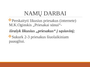 M.K.Oginskis „Priesakai sūnui” (7 kl.) Mokomoji medž. Paveikslėlis 9