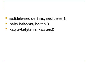 Sukirčiuoti, nustatyti kirčiuotes. Užduotys 9 kl. Paveikslėlis 2