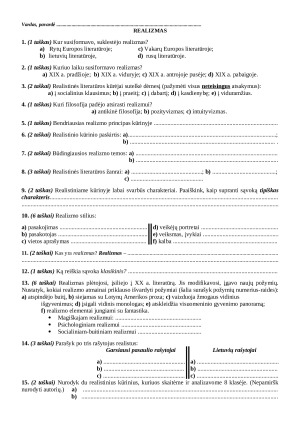 Realizmas. Užduotys 9 kl. Paveikslėlis 1