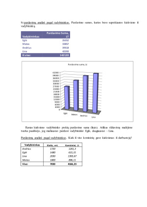 Optimizavimo uždavinių sprendimas su Excel. Pardavimų analizė. Paveikslėlis 4