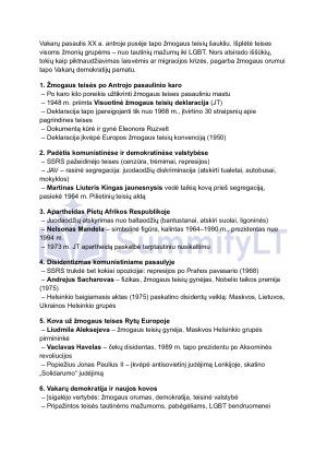 Istorijos vadovėlio 12 klasės 2 dalies istorijos užrašai (aprašymas). Paveikslėlis 9