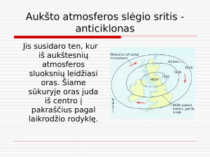 CIKLONAS IR ANTICIKLONAS. Paveikslėlis 9
