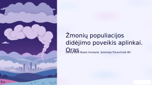 Žmonių populiacijos didėjimo poveikis aplinkai