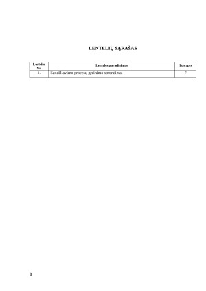 UAB „X“ ĮMONĖS SANDELIAVIMO PROCESO ANALIZĖ. Paveikslėlis 3