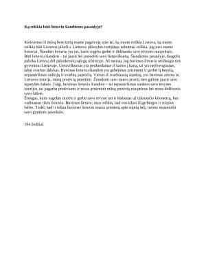 Ką reiškia būti lietuviu šiandienos pasaulyje?