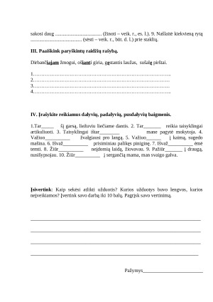 Neasmenuojamosios kalbos dalys (kontrolinis darbas). Paveikslėlis 2