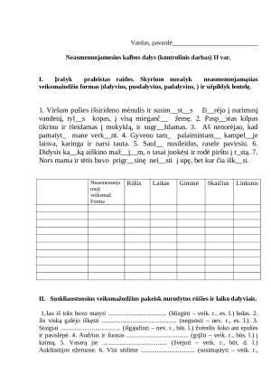 Neasmenuojamosios kalbos dalys (kontrolinis darbas). Paveikslėlis 3