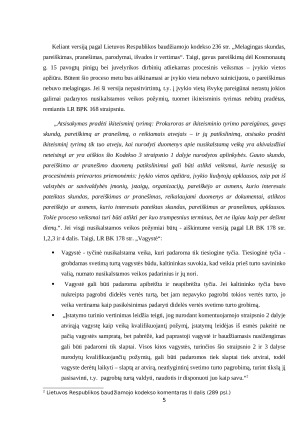 TEISĖS IR IKITEISMINIO PROCESO PROGRAMOS PRAKTIKUMAS. Paveikslėlis 5