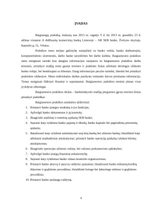 BAIGIAMOSIOS PRAKTIKOS AKCINĖJE BENDROVĖJE SEB BANKAS ATASKAITA. Paveikslėlis 4