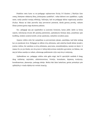 SOCIALINIO PEDAGOGO ASISTENTO PRAKTIKA. Paveikslėlis 7