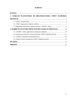 BIURO VEIKLOS ORGANIZAVIMAS VSDFV MAŽEIKIŲ SKYRIUJE. Paveikslėlis 2