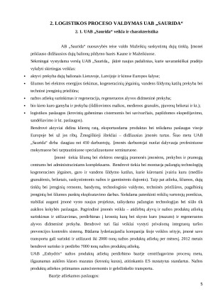 Logistikos praktikos ataskaita UAB Saurida. Paveikslėlis 5