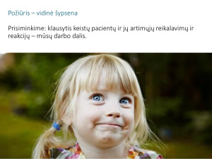 Bendravimo su pacientais ir jų artimaisiais įgūdžių tobulinimas. Paveikslėlis 6