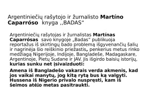 Bado, nepritekliaus tema šiandieniniame pasaulyje ir literatūroje. Paveikslėlis 10