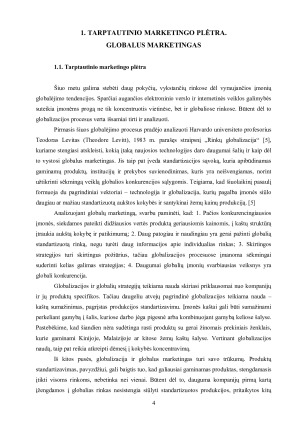 KONCEPTUALIOJI GLOBALAUS MARKETINGO ESMĖ. Paveikslėlis 4