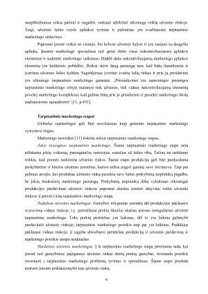 KONCEPTUALIOJI GLOBALAUS MARKETINGO ESMĖ. Paveikslėlis 6