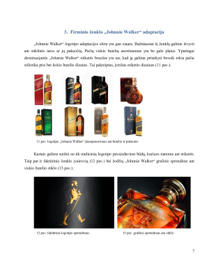 „Johnnie Walker“ logotipo istorija, koncepcija ir pritaikymas. Paveikslėlis 7