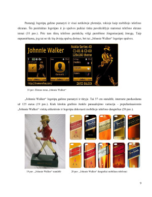 „Johnnie Walker“ logotipo istorija, koncepcija ir pritaikymas. Paveikslėlis 9