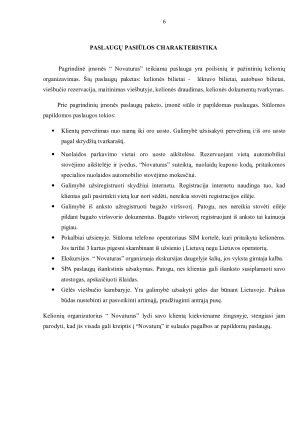 „Novaturas“ PASLAUGŲ PASIŪLOS DIFERENCIJAVIMAS, POZICIONAVIMAS  IR KOMUNIKACIJA. Paveikslėlis 6