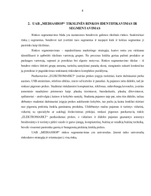 „UAB MEDIASHOP“ RINKODAROS KOMPLEKSO ANALIZĖ. Paveikslėlis 8