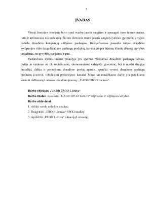 „UADB ERGO Lietuva“ rinkodaros veiklos analizė. Paveikslėlis 3