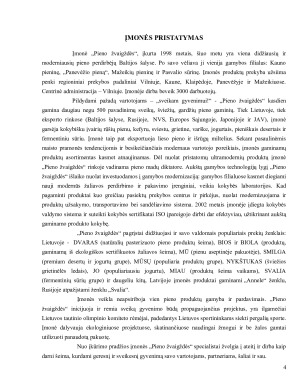 AB ‘‘Pieno žvaigždės‘‘ rinkodaros planas. Paveikslėlis 4