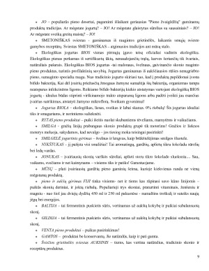 AB ‘‘Pieno žvaigždės‘‘ rinkodaros planas. Paveikslėlis 9