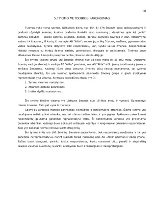 AB „Alita“ įmonės marketingo analizė. Paveikslėlis 10