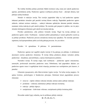 ASMENINIO PARDAVIMO ĮTAKA PREKIŲ PASIRINKIMUI. Paveikslėlis 7