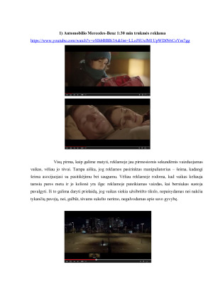 Automobilių reklamų analizė