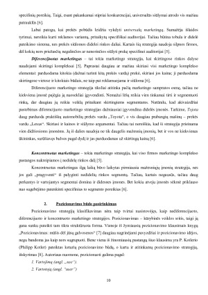 MARKETINGO STRATEGIJŲ YPATUMAI. Paveikslėlis 10